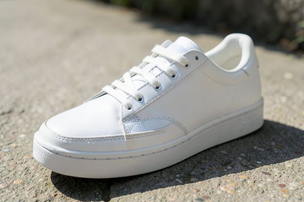 White sneaker product photo